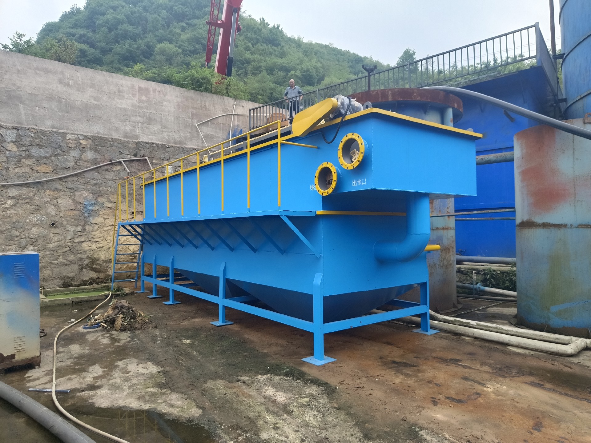 氣浮機(jī)，高效氣浮機(jī)，溶氣氣浮機(jī)，氣浮機(jī)安裝現(xiàn)場(chǎng)